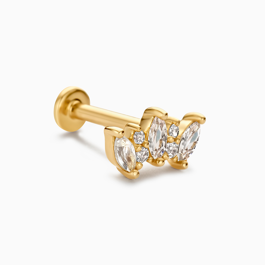 Kroon piercing | Goud 14k