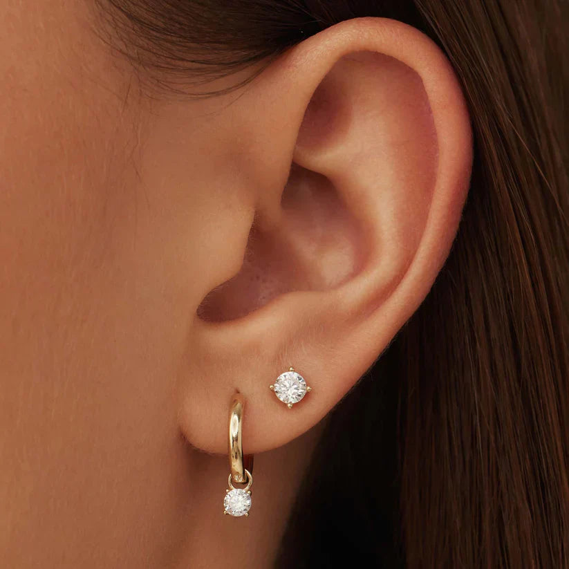 Larmes de Lune oorbellen | Goud 14k