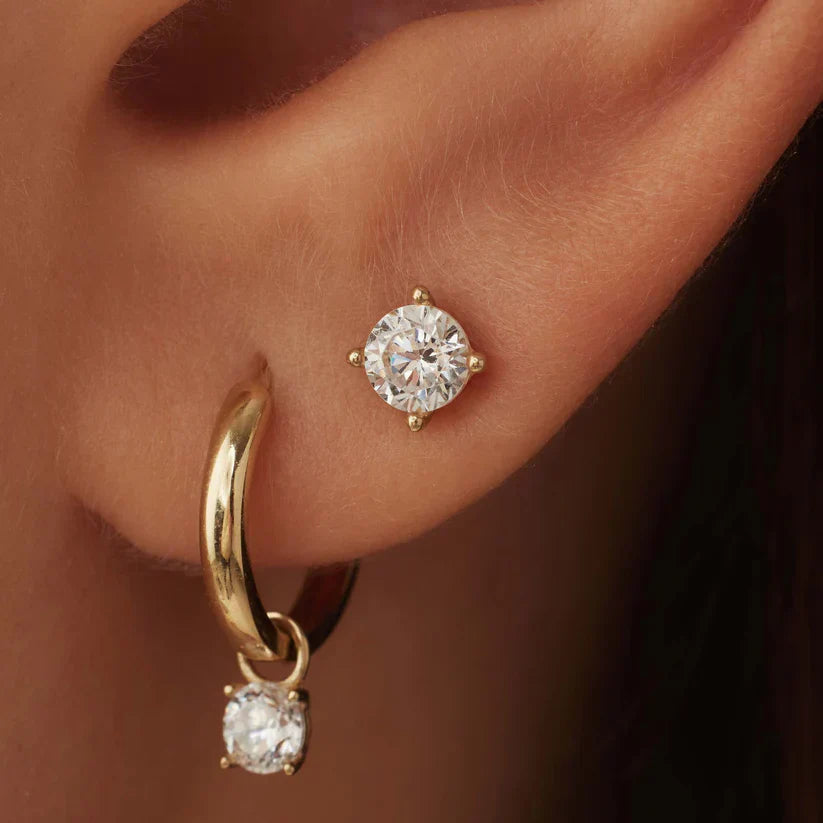 Larmes de Lune oorbellen | Goud 14k