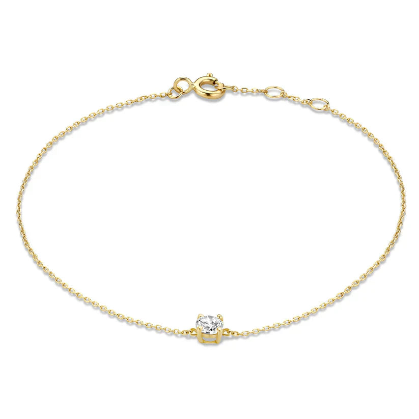Cléa moissaniet stenen armband | goud 14k
