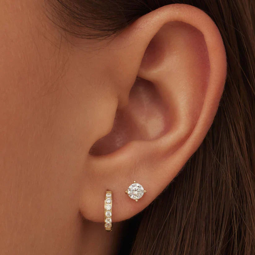 Dara Brillane Stenen Oorbellen Set | Goud 14k