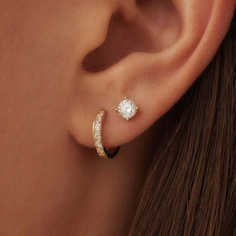 Dara Brillane Stenen Oorbellen Set | Goud 14k