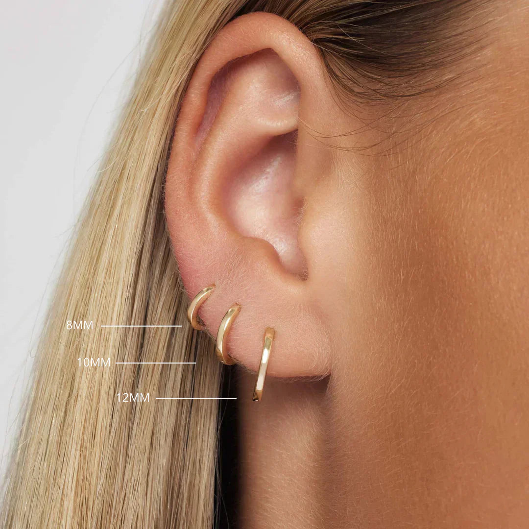 Enkel Huggie (8mm) | Goud 14k