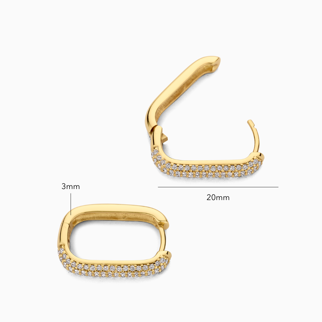 Icoon pavé band | Goud 18k