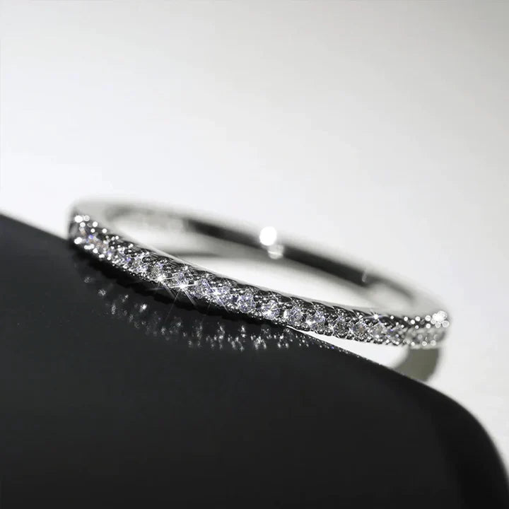 Palmina Verdalis ring | witgoud 18k