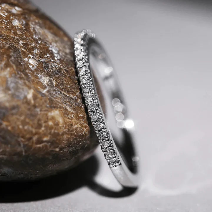 Palmina Verdalis ring | witgoud 18k