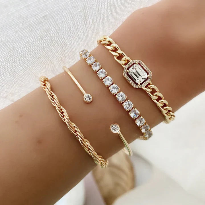 Domitia Calvina Armbandenset | Goud 18k